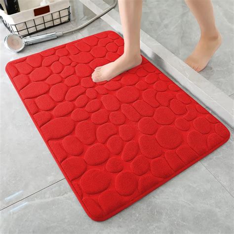 Vfedsrsge Memory Foam Bath Rug 20x37 Soft Absorbent Bath Mat Non