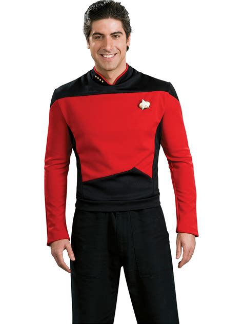 Star Trek Next Generation - Red Shirt Deluxe Adult Costume — Costume ...