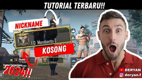 Cara Mengganti Nama Nickname Pubg Mobile Menjadi Kosong Tidak Ada