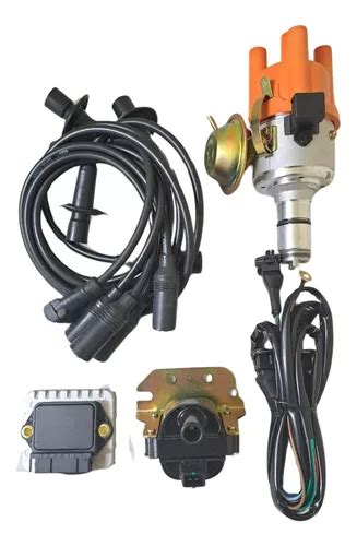 Kit Igni O Eletr Nica Fusca Jg Cabos De Vela Sensor Hall