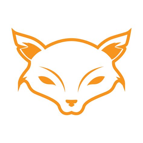cara animal zorra naranja logotipo diseño vector gráfico símbolo icono