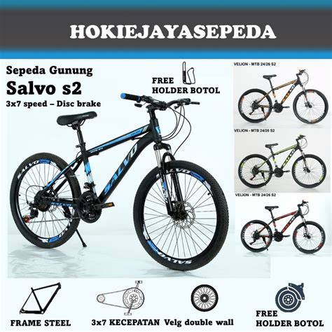 Jual SEPEDA GUNUNG MTB 24 26 27 5 VELION SALVO MTB Operan 3 X