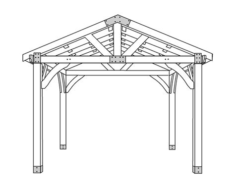 12x12 Patio Gazebo | Wood | Products | Fence All | Ottawa, ON