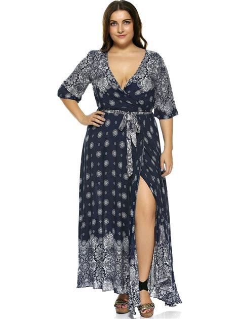 Plus Size Boho Print Flowy Beach Wrap Maxi Dress Boho Maxi Dress Womens Maxi Dresses Maxi