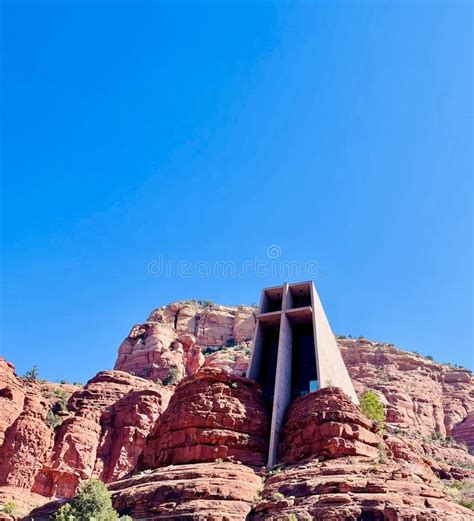 The Chapel Of The Holy Cross Sedona Arizona Usa Stock Image Image Of