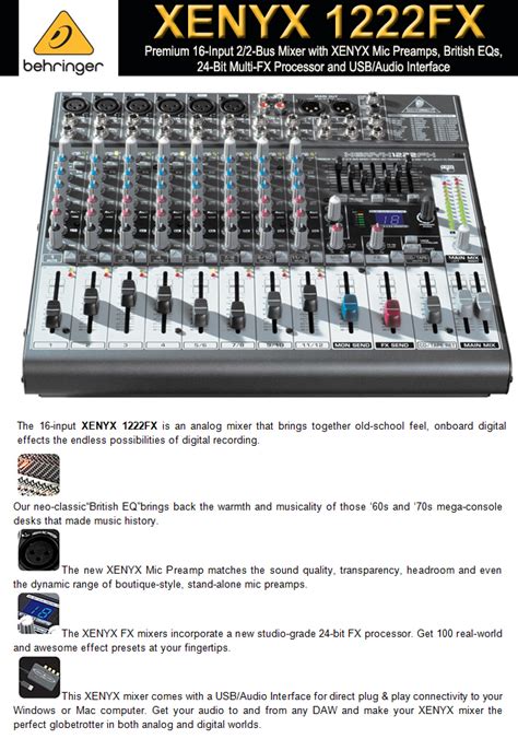 XENYX 1222FX - Channel Online Shopping Mall