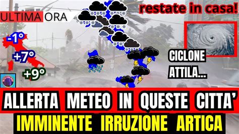 METEO ITALIA IMMINENTE IRRUZIONE ARTICA CON CICLONE ATTILA GIULIACCI