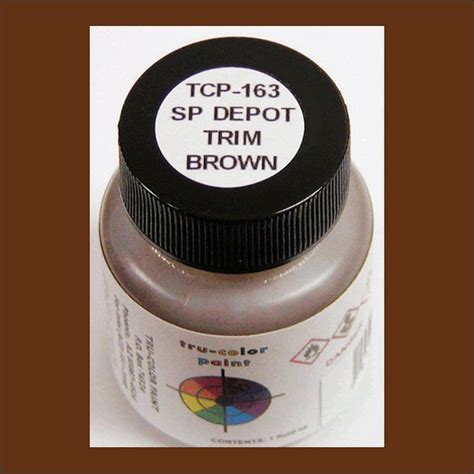 Southern Pacific DEPOT TRIM BROWN 1 Oz Bottle Airbrush Ready