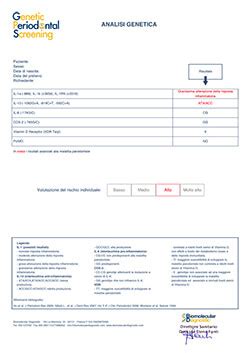 Test Di Rischio Malattia Parodontale