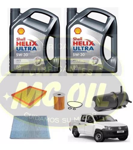 Kit De Filtros Y Aceite Shell Helix Ultra Av L Vw Amarok V6 En Venta En