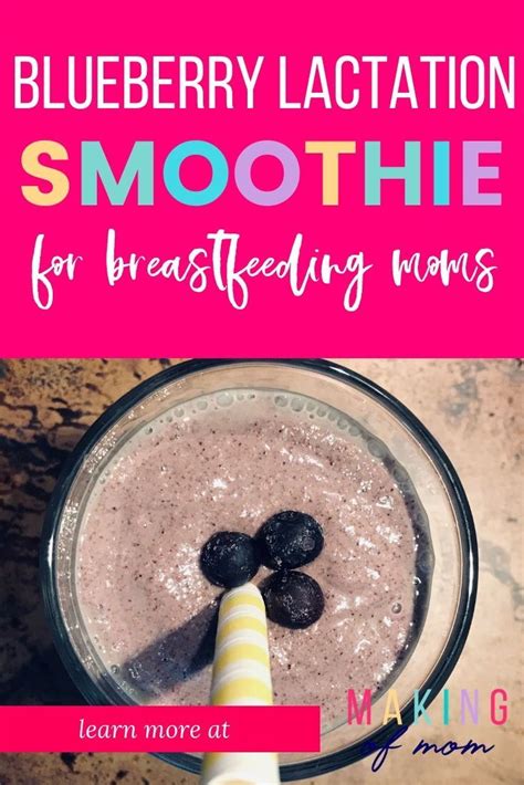 Blueberry Lactation Smoothie Dreamy Creamy Recipe Lactation