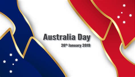 Happy Australia Day on 26 January. Template design for poster ...