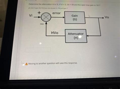 Solved Determine The Attenuation H In V Vo And Chegg