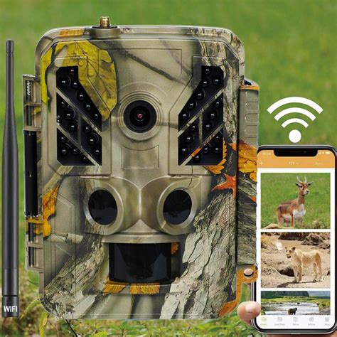 Battery Powered WiFi Wireless IR Security Trail Camera Outdoor Wildlife Observation Camera ...