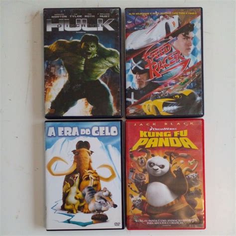 Dvds Hulk Speed Race A Era Do Gelo E Kung Fu Panda Pelo Pre O De