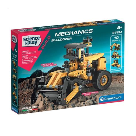 Конструктор 10 в 1 Clementoni Science & Play Mechanics Bulldozer, от 8 ...