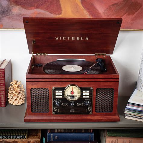 6 In 1 Record Player With Bluetooth Nostalgic Record Player Victrola