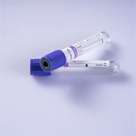 High Quality Medical Disposable Purple Glass Pet Vacuum Edta K K