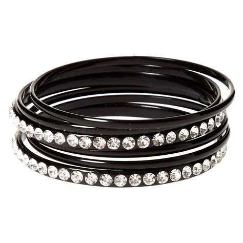 Black Bangle Bracelets Claires Us