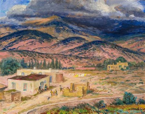 John Sloan Landscape Santa Fe Painting For Sale At 1stdibs