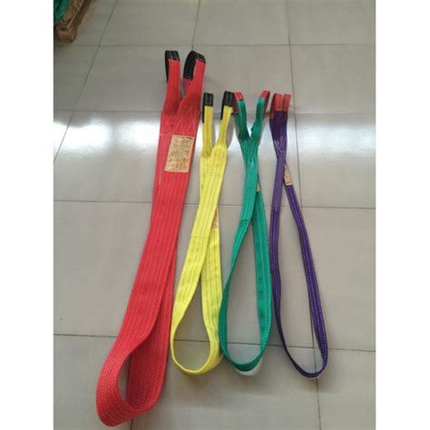 Jual Webbing Sling Belt Tali Angkat Barang Kapasitas 4 Ton 4T 2M