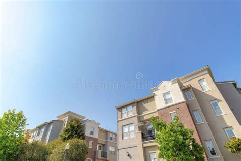 Classic Low Rise Apartment Complex Balconies Stock Photos Free