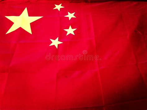 China Flag, Red Flag with Yellow Star Stock Image - Image of star ...