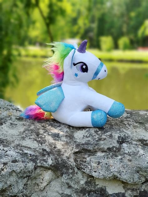 Unicorn Plush Toys Vintage Rainbow Toys 7 Collectible Etsy