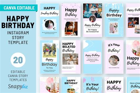 Aesthetic Birthday Instagram Story Birthday Story Templates