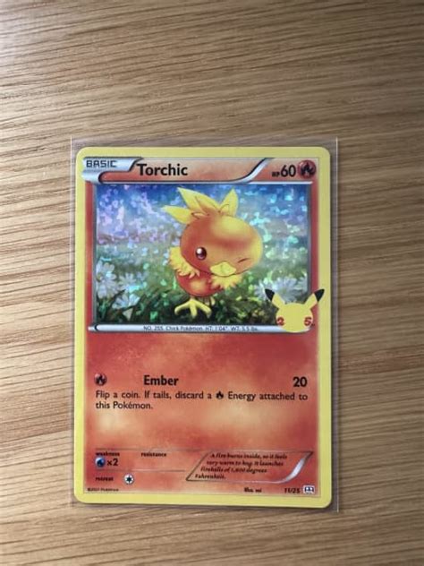 Torchic Holo Mcdonalds Th Anniversary Pok Mon Card