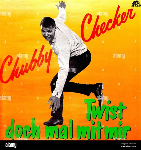 Vintage Vinyl Record Cover Checker Chubby Twist Doch Mal Mit Mir