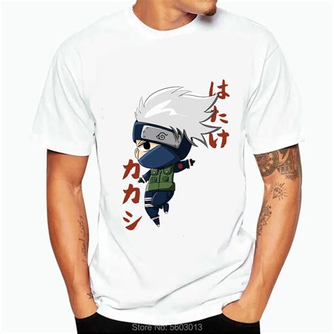 Kakashi T Shirt Harajuku Vintage Naruto Anime Tshirt Ullzang Sasuke T