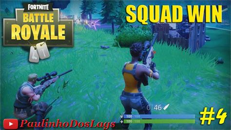 Fortnite Battle Royale Primeira Vit Ria Em Squad Pc Gameplay Pt