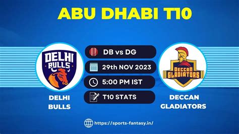 DB Vs DG Dream11 Prediction Player Stats Pitch Report Team Abu