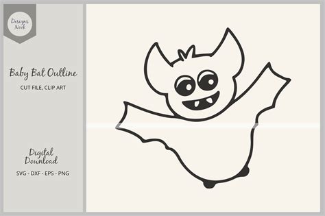 Baby Bat SVG, Halloween PNG Clipart Graphic by DESIGNS NOOK · Creative ...