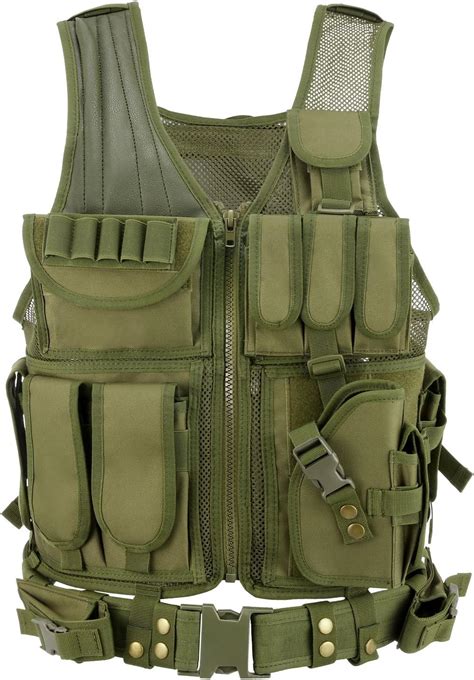 Gonex Chaleco Táctico de Hombre Militar MOLLE Chaqueta Antibalas de