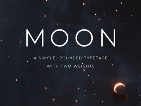 Moon Free Font Freebiesbug