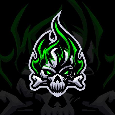 Premium Vector Fire Skull Esport Logo Mascot Idee Per Tatuaggi