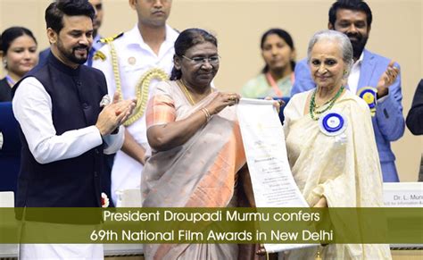 President Droupadi Murmu confers 69th National Film Awards in New Delhi ...