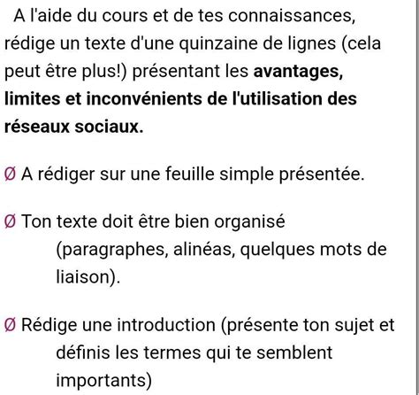 Bonsoir s il vous aidez moi Rédige un texte d une quinzaine de lignes