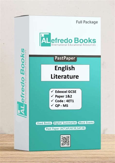 English Literature Past Papers Edexcel Gcse Paper 1and2 Code 4et1 2018