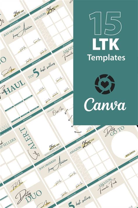 15 LTK Canva Collage Templates | Fully Customizable for LiketoKnow.it ...