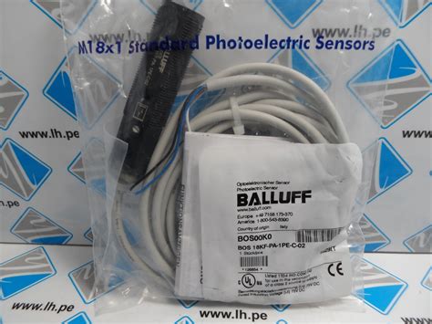 BOS 18KF PA 1PE C 02 BOS00K0 Sensor fotoeléctrico PNP alcance 0 7m