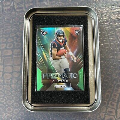 2023 Panini Prizm C J Stroud RC Prizmatic Green Rookie Card Prizm 6