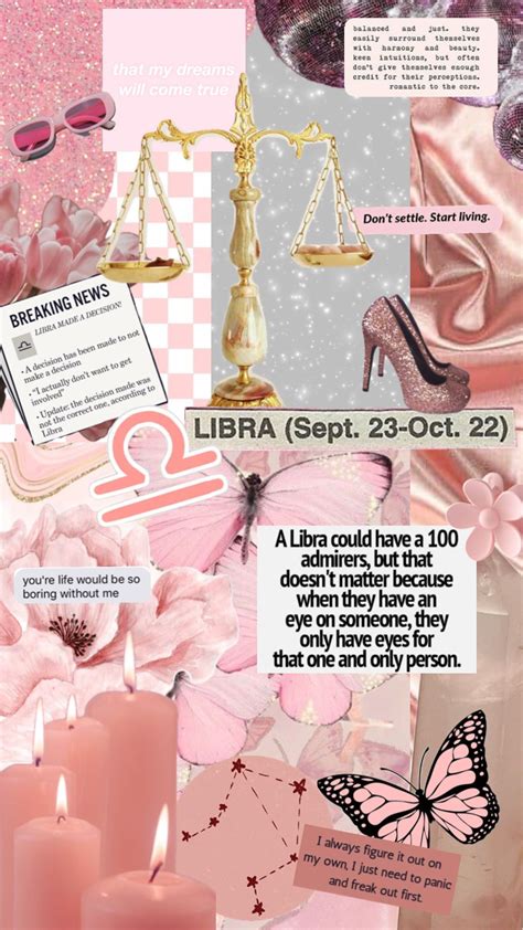 #libra #aesthetic #libraaesthetic #pink #pinkaesthetic | Astrology sign ...