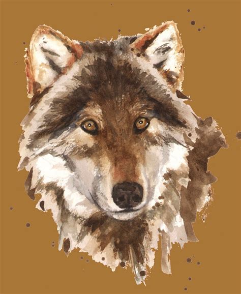 Wolf art, Wolf art print, Watercolor wolf