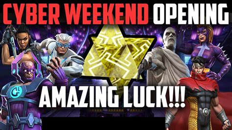 Cyber Weekend Opening 6x Featured And 1x Basic 6 Stars Amazing Luck Marvel Contest Of