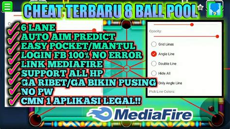 Cheat Ball Pool Terbaru Gratis No Pw Aim Tool Garis Panjang