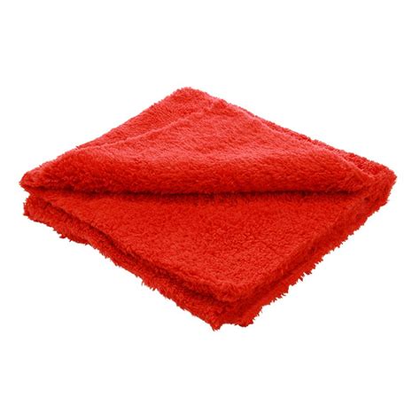 Di Microfiber Double Thick Edgeless Towel X Red Detailed Image