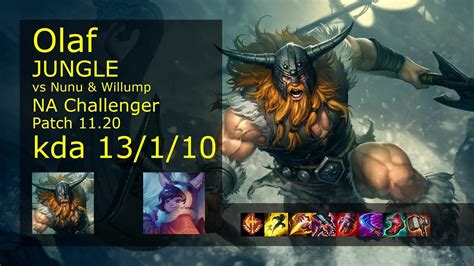 Olaf Jungle Vs Nunu And Willump Na Challenger 13110 Patch 1120